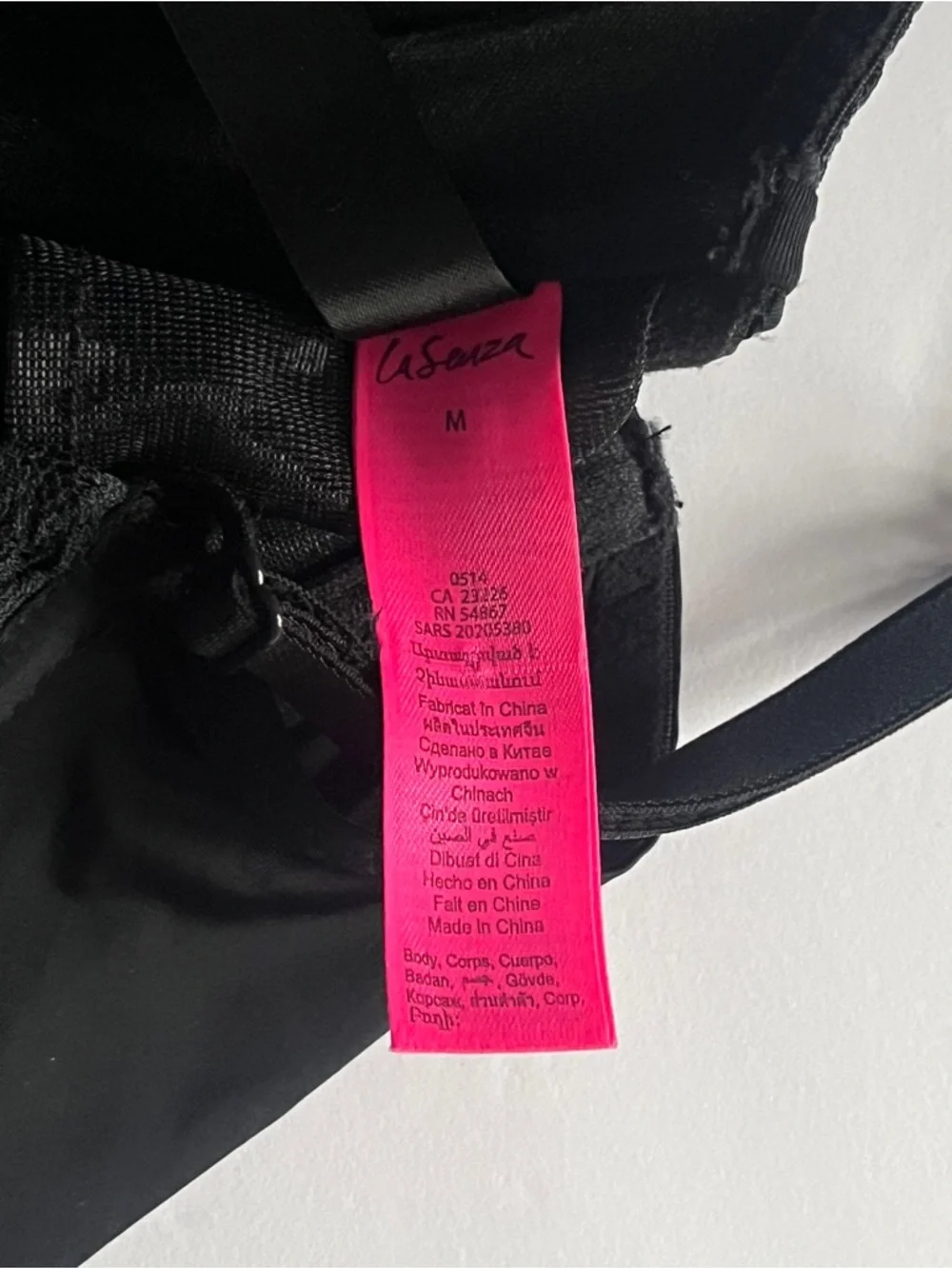 La SENZA Black Strappy Teddy / Blue Chemise / Black Lace Corset Size Medium Lot - Picture 16 of 16